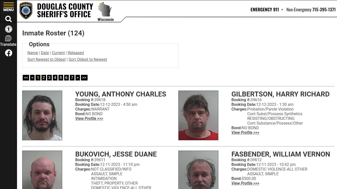 Inmate Roster - Current Inmates Booking Date Descending - Douglas ...